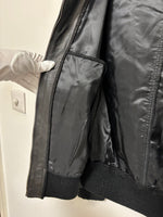 Load image into Gallery viewer, Menswear - Dolce &amp; Gabbana Black Leather Hooded Bomber - M
