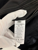 Load image into Gallery viewer, Menswear - Dolce &amp; Gabbana Black Leather Hooded Bomber - M
