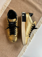 Load image into Gallery viewer, Dolce &amp; Gabbana golden trainers - 5.5 UK
