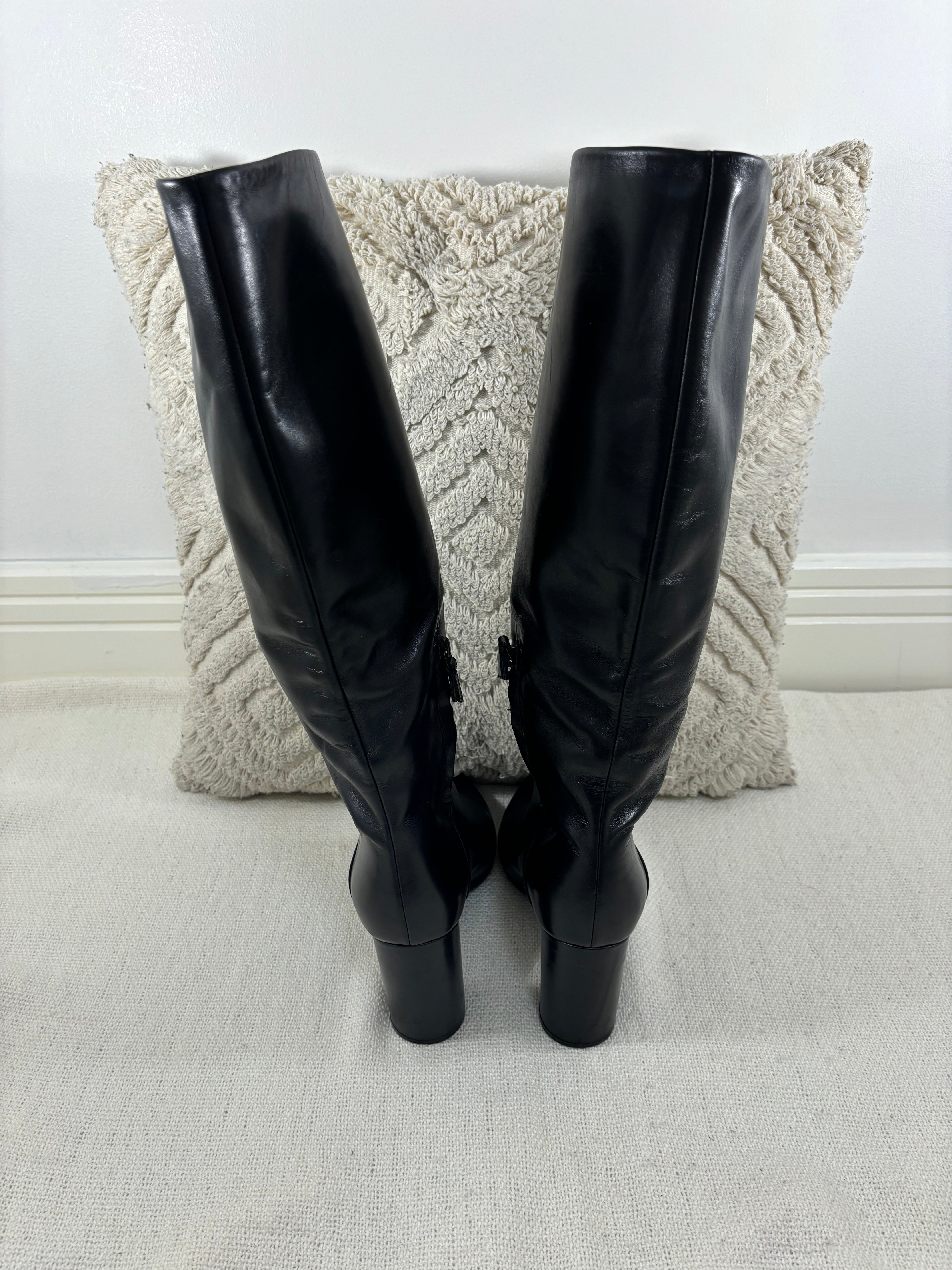 Casadei black boots - 4 UK