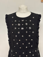 Load image into Gallery viewer, Red Valentino black midi dress - 16 UK
