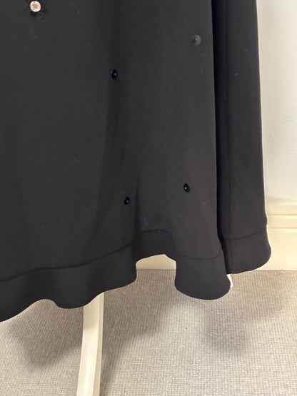 Red Valentino black midi dress - 16 UK