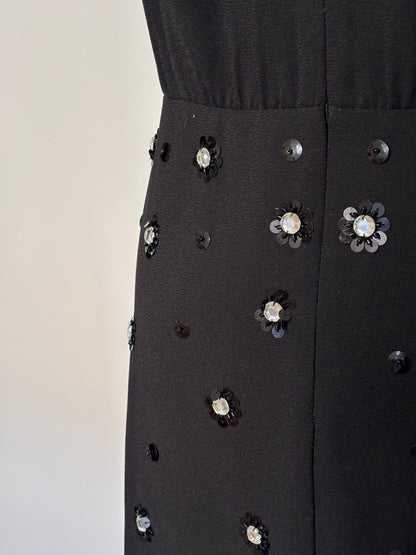 Red Valentino black midi dress - 16 UK