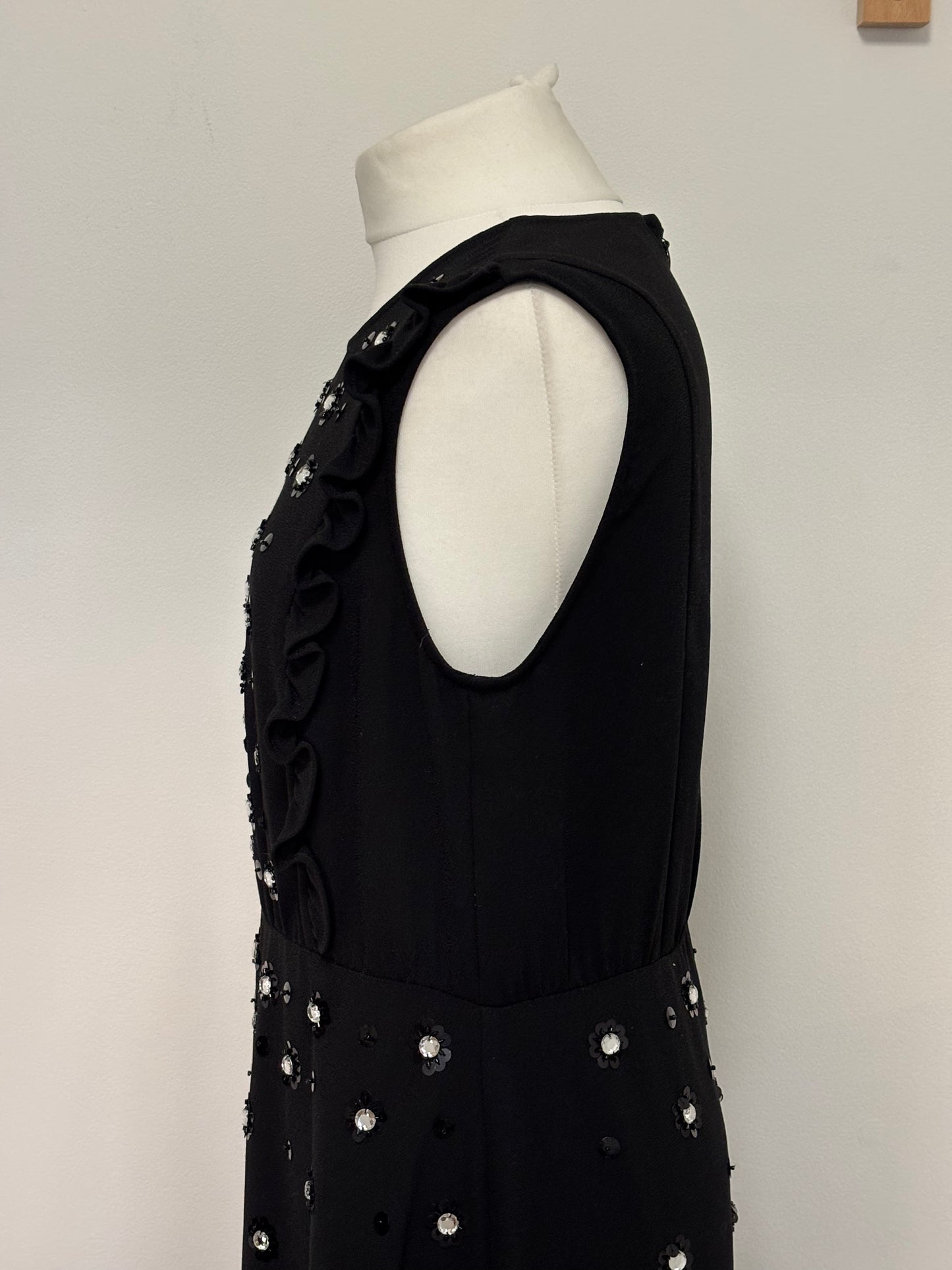 Red Valentino black midi dress - 16 UK