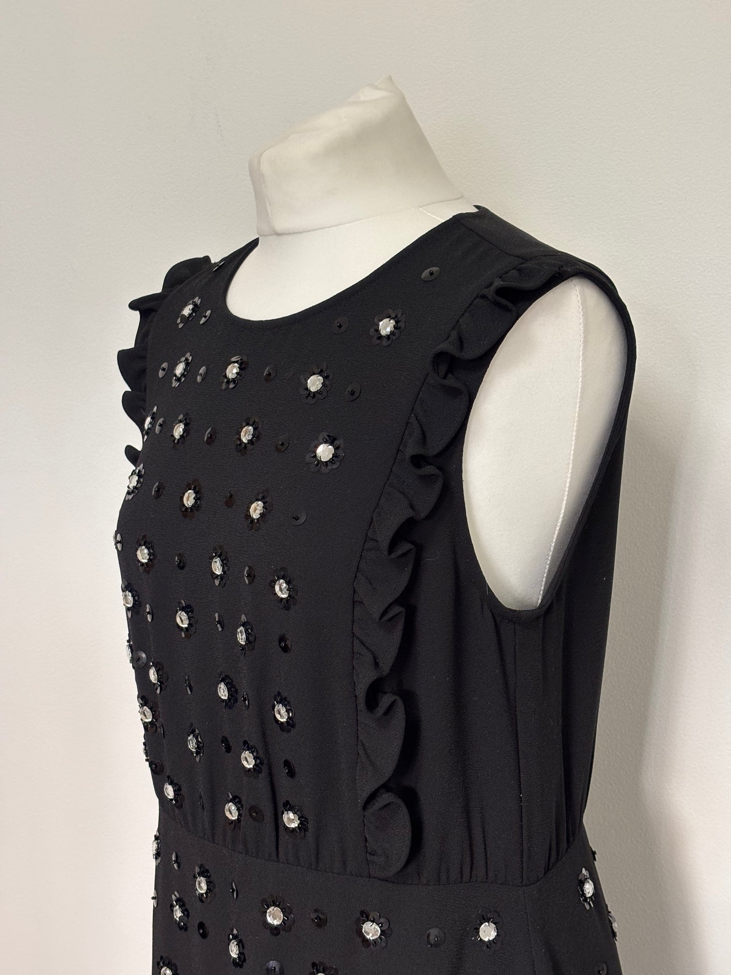 Red Valentino black midi dress - 16 UK