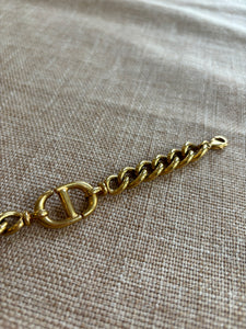 Dior golden chain bracelet