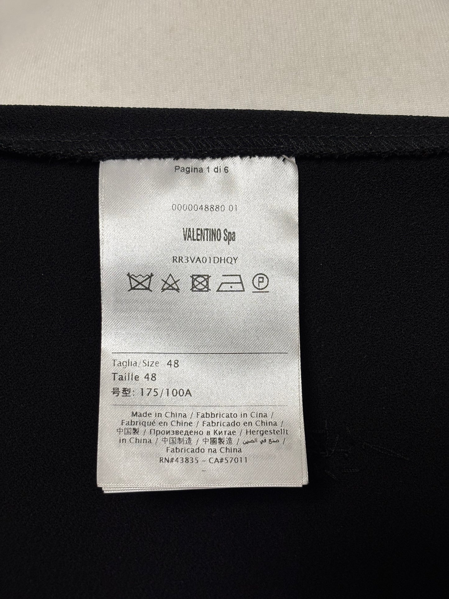 Red Valentino black midi dress - 16 UK