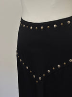 Load image into Gallery viewer, Moschino black midi skirt - 10 UK
