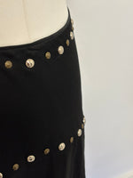 Load image into Gallery viewer, Moschino black midi skirt - 10 UK
