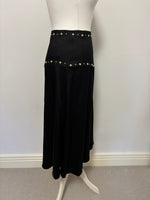 Load image into Gallery viewer, Moschino black midi skirt - 10 UK

