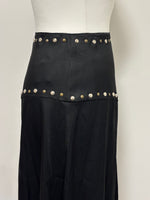 Load image into Gallery viewer, Moschino black midi skirt - 10 UK
