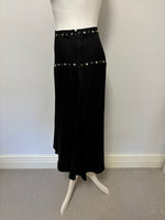 Load image into Gallery viewer, Moschino black midi skirt - 10 UK
