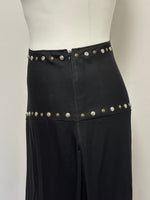 Load image into Gallery viewer, Moschino black midi skirt - 10 UK
