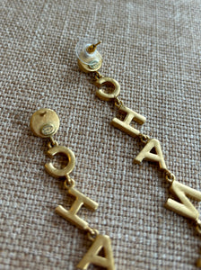 Chanel golden earrings