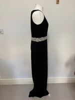 Load image into Gallery viewer, St. John Couture black maxi dress - 10 UK
