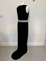 Load image into Gallery viewer, St. John Couture black maxi dress - 10 UK
