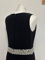 Load image into Gallery viewer, St. John Couture black maxi dress - 10 UK
