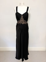Load image into Gallery viewer, Paco Rabanne black maxi dress - 14 UK
