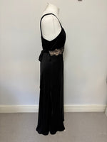 Load image into Gallery viewer, Paco Rabanne black maxi dress - 14 UK
