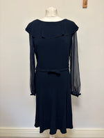 Load image into Gallery viewer, Valentino navy dress - M
