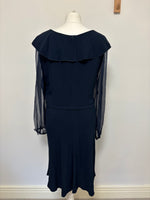 Load image into Gallery viewer, Valentino navy dress - M

