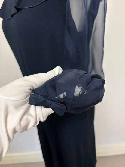 Valentino navy dress - M