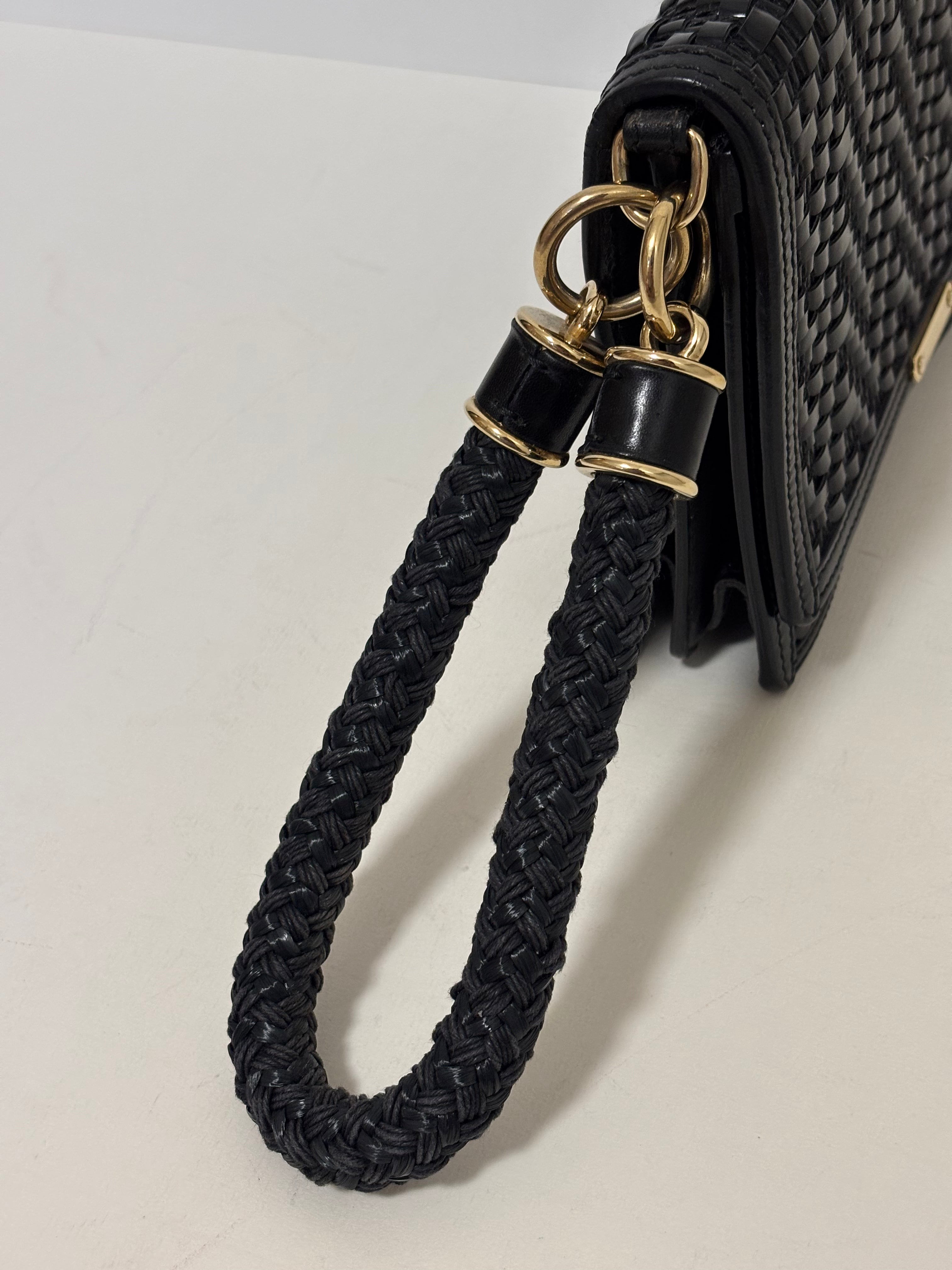 Burberry black clutch