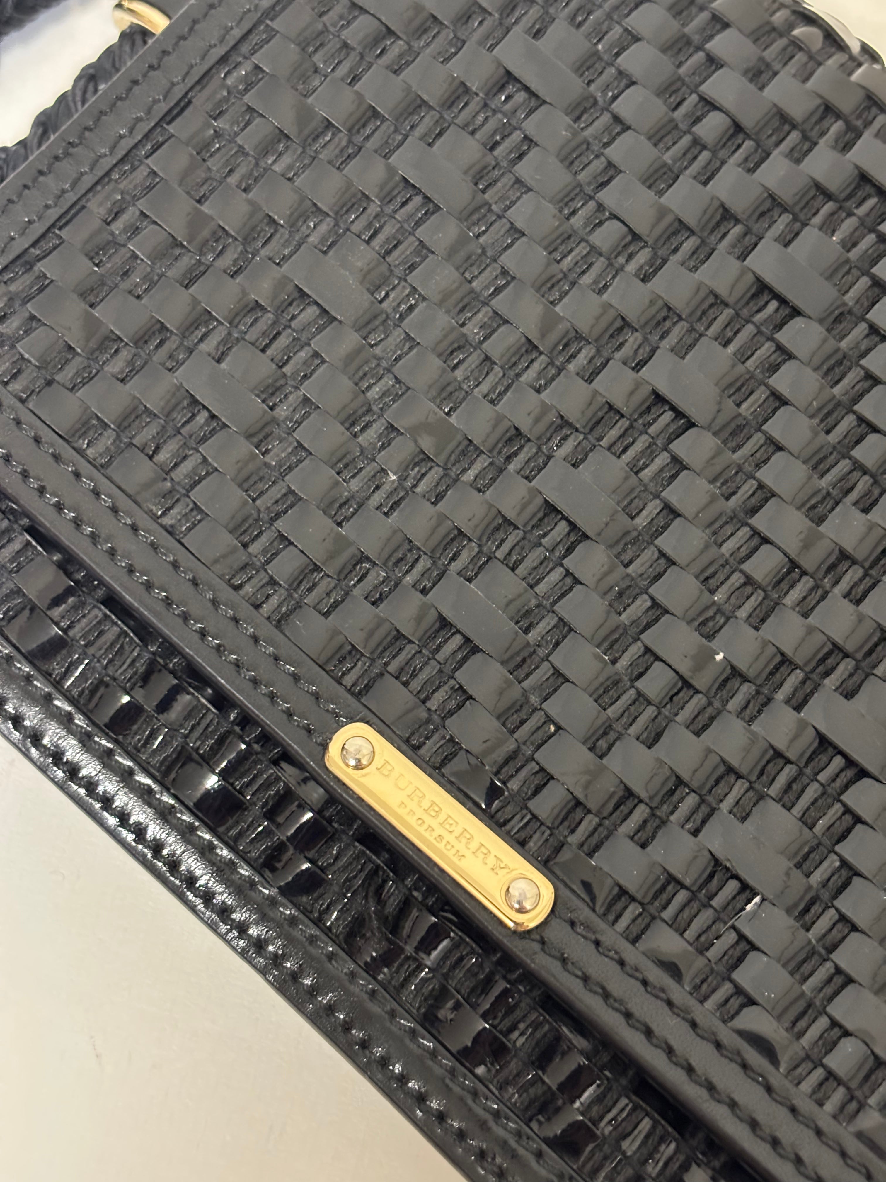 Burberry black clutch