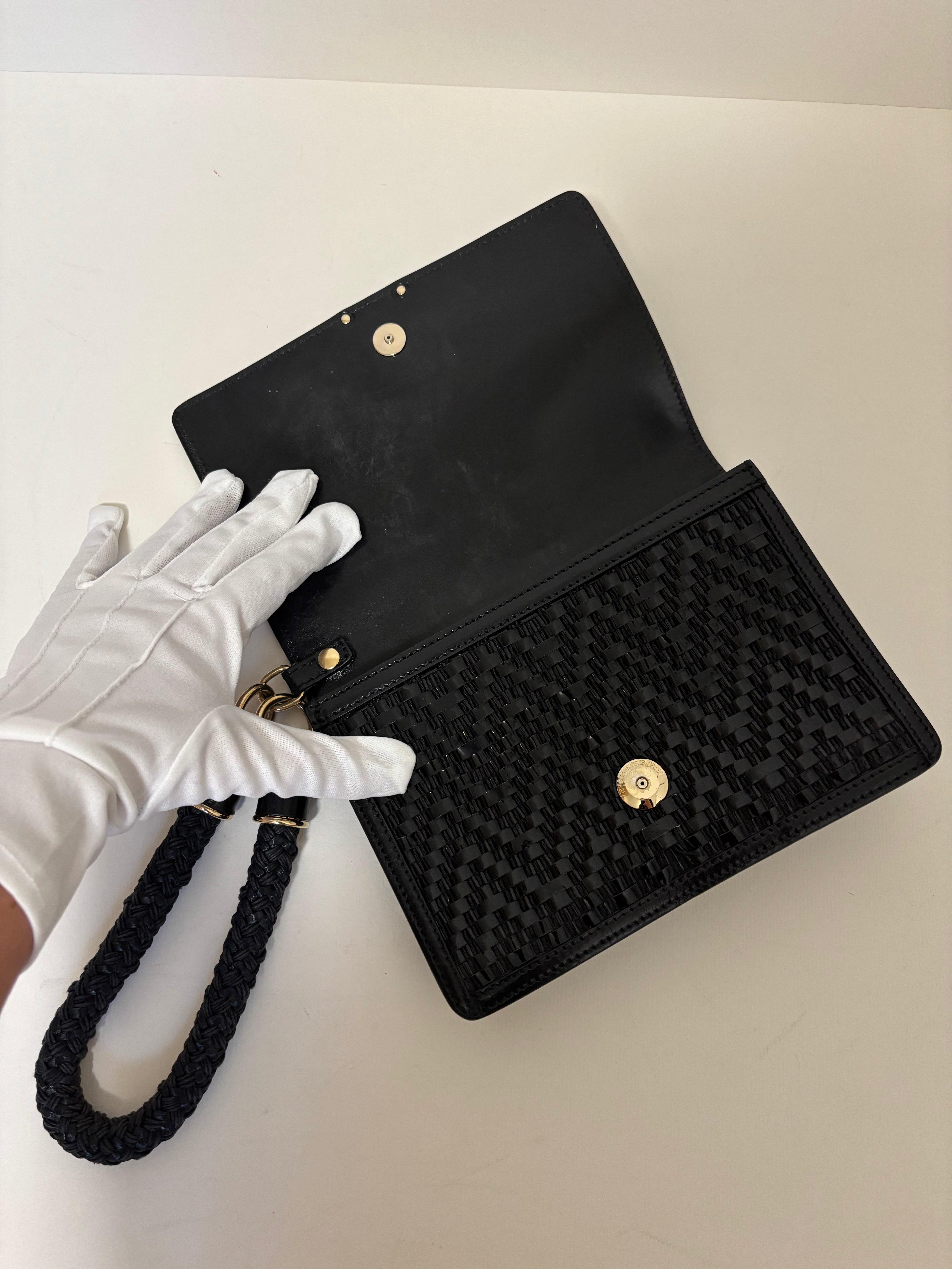 Burberry black clutch