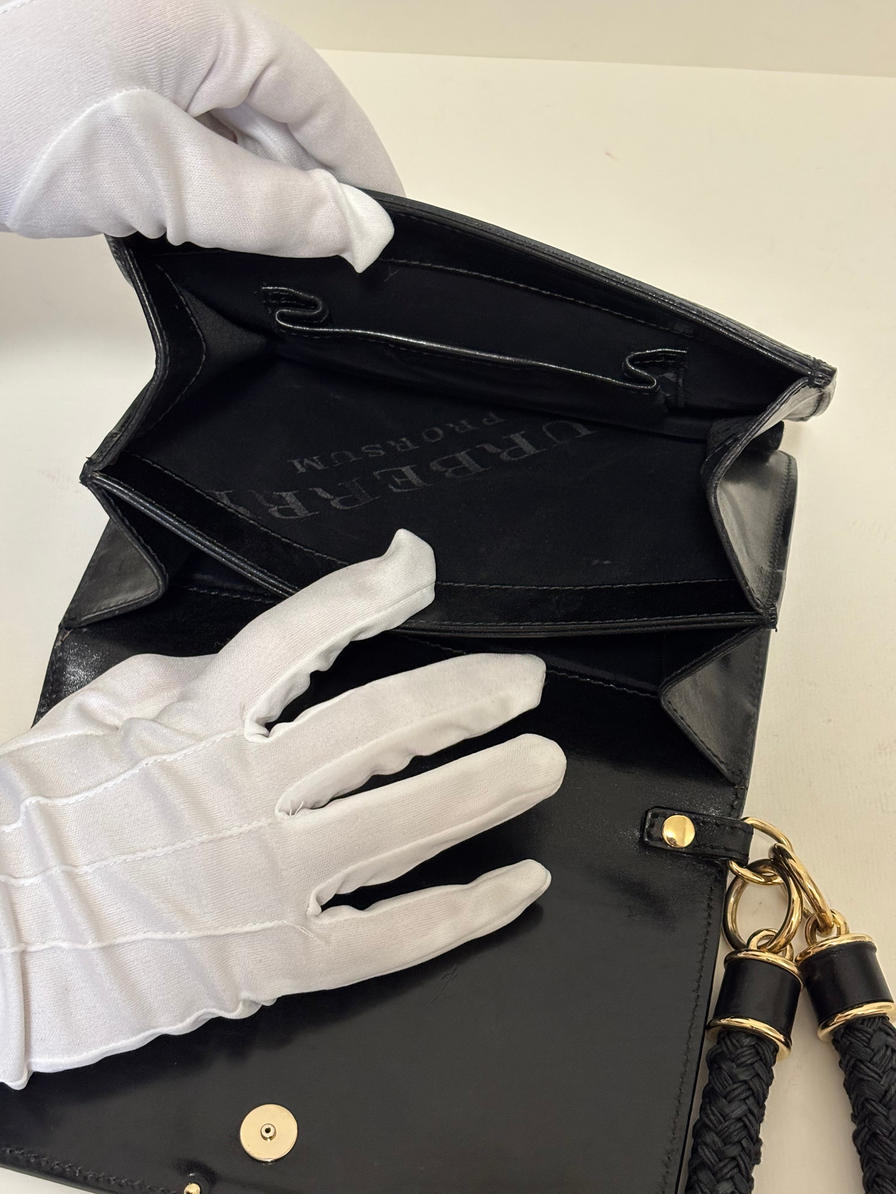 Burberry black clutch