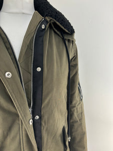 MAJE khaki parka - 8 UK