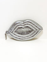 Load image into Gallery viewer, Lulu Guinness silver clutch
