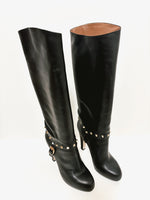 Load image into Gallery viewer, Valentino black Rockstud boots - 7.5 UK
