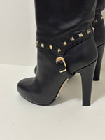 Load image into Gallery viewer, Valentino black Rockstud boots - 7.5 UK

