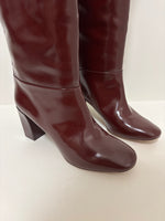 Load image into Gallery viewer, Chloé Burgundy Over-the-Knee Boots - 8.5 UK
