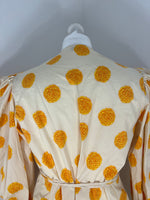 Load image into Gallery viewer, Rhode Resort yellow wrap top - M
