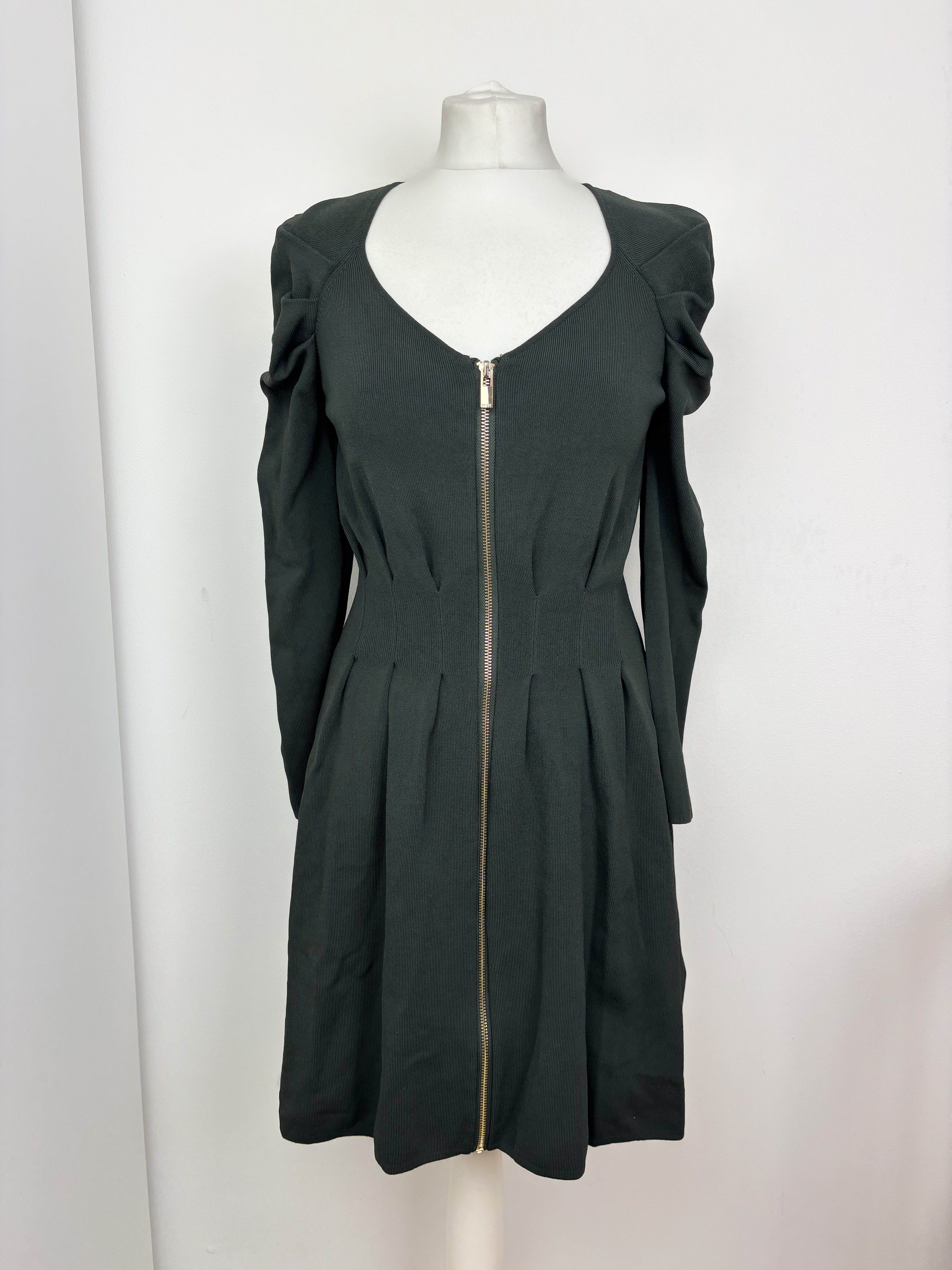 Reiss dark green dress - M