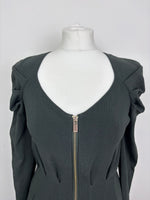 Load image into Gallery viewer, Reiss dark green dress - M
