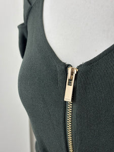 Reiss dark green dress - M