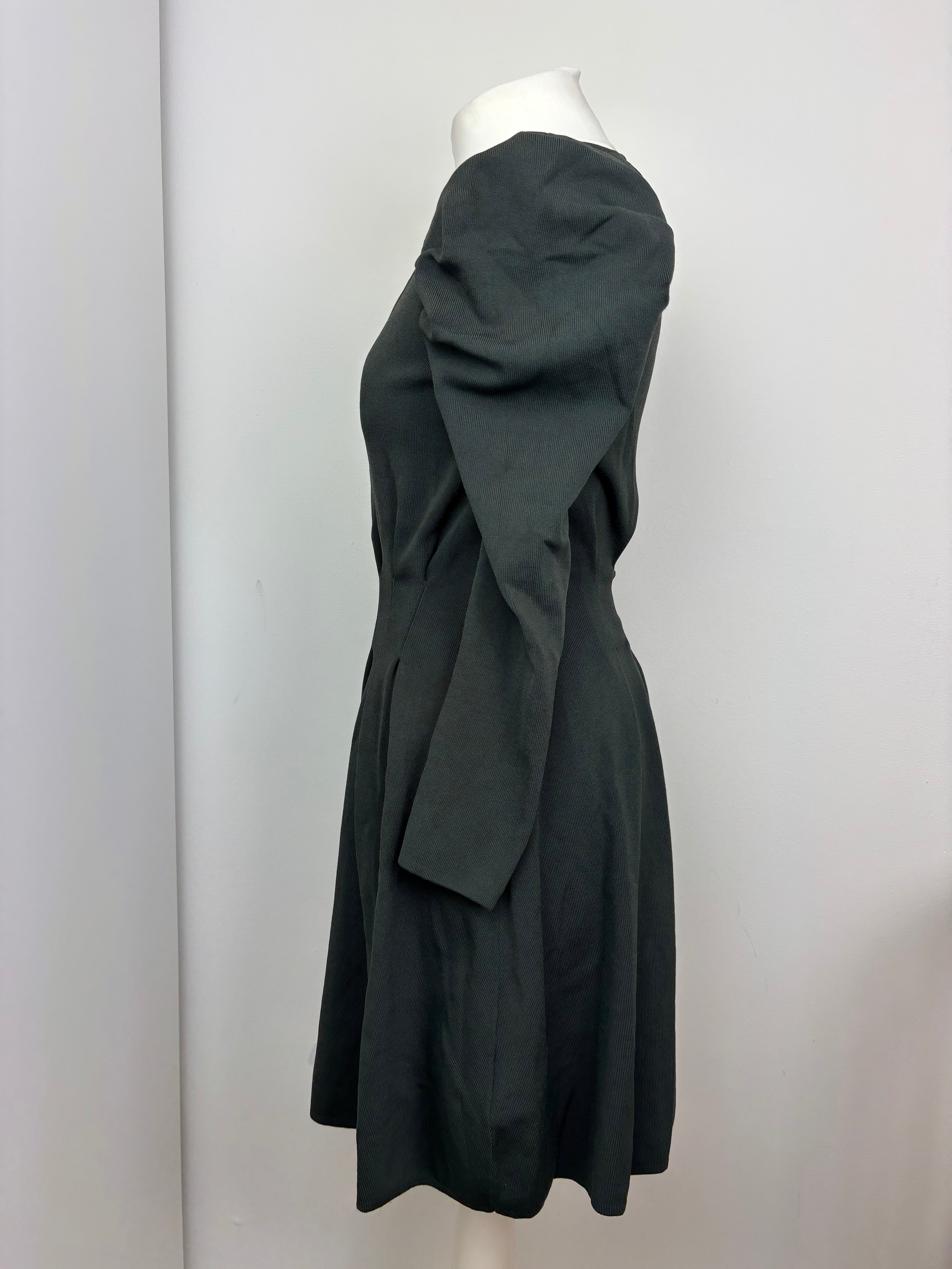 Reiss dark green dress - M