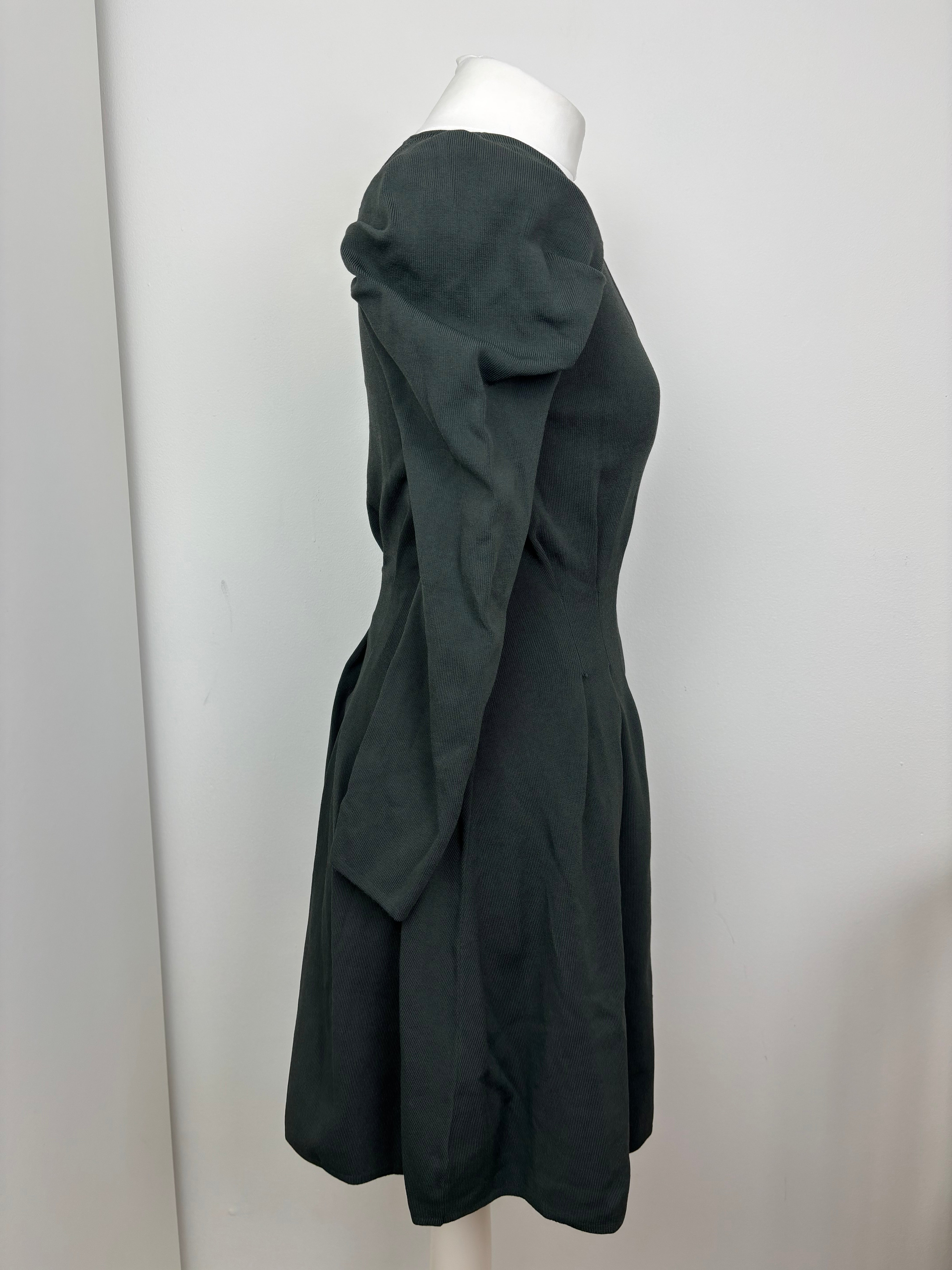 Reiss dark green dress - M