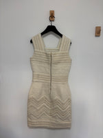 Load image into Gallery viewer, Blumarine cream textured mini dress - S
