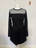 Load image into Gallery viewer, Red Valentino Black Long-Sleeve Dress - L
