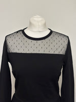 Load image into Gallery viewer, Red Valentino Black Long-Sleeve Dress - L
