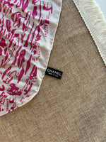 Load image into Gallery viewer, Chanel pink silk scarf
