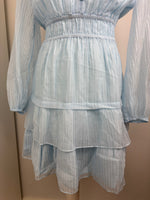 Load image into Gallery viewer, Maje light blue dress - 10 UK
