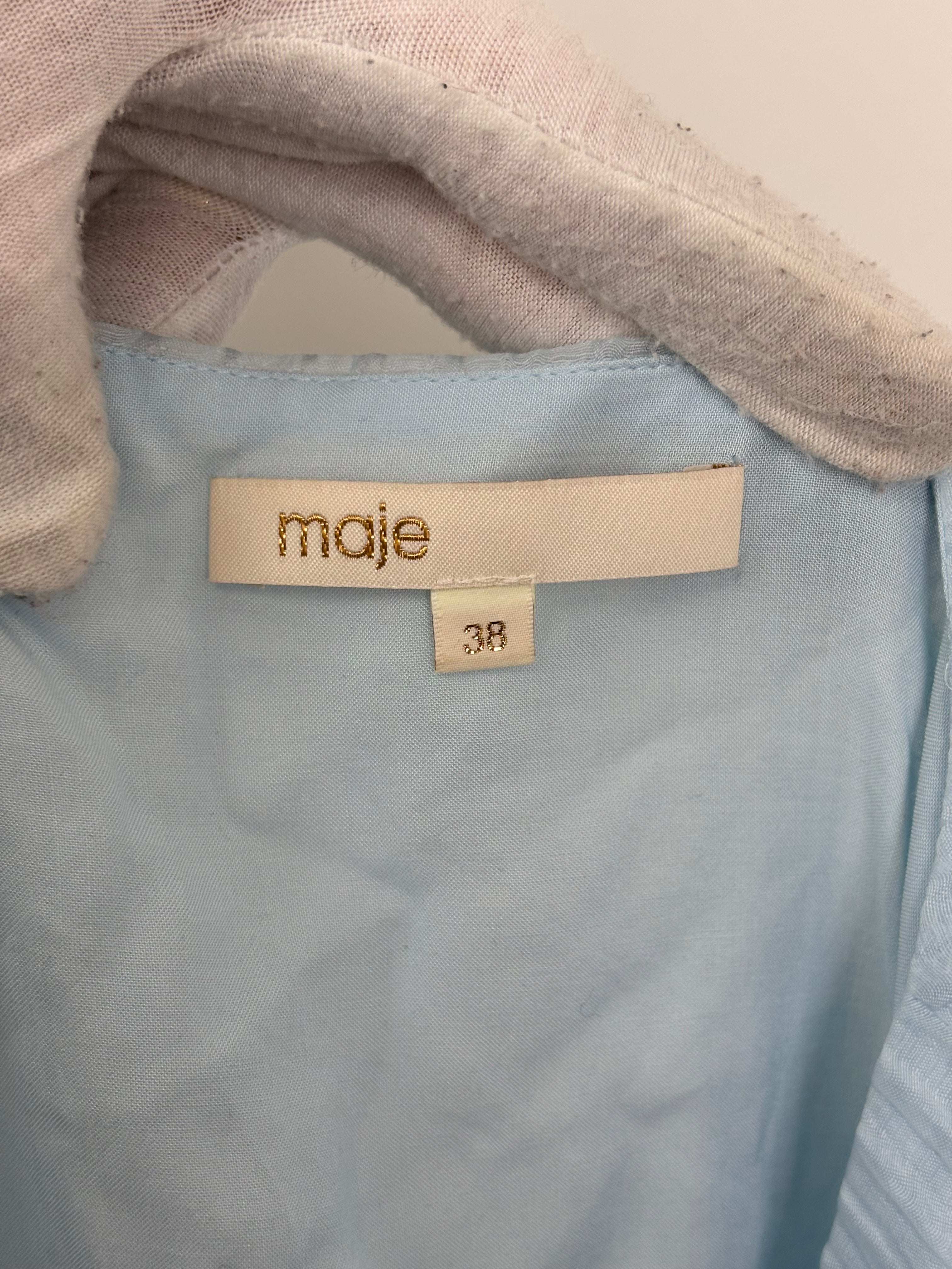 Maje light blue dress - 10 UK