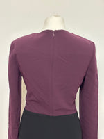 Load image into Gallery viewer, Diane Von Furstenberg black/burgundy dress - 6 UK
