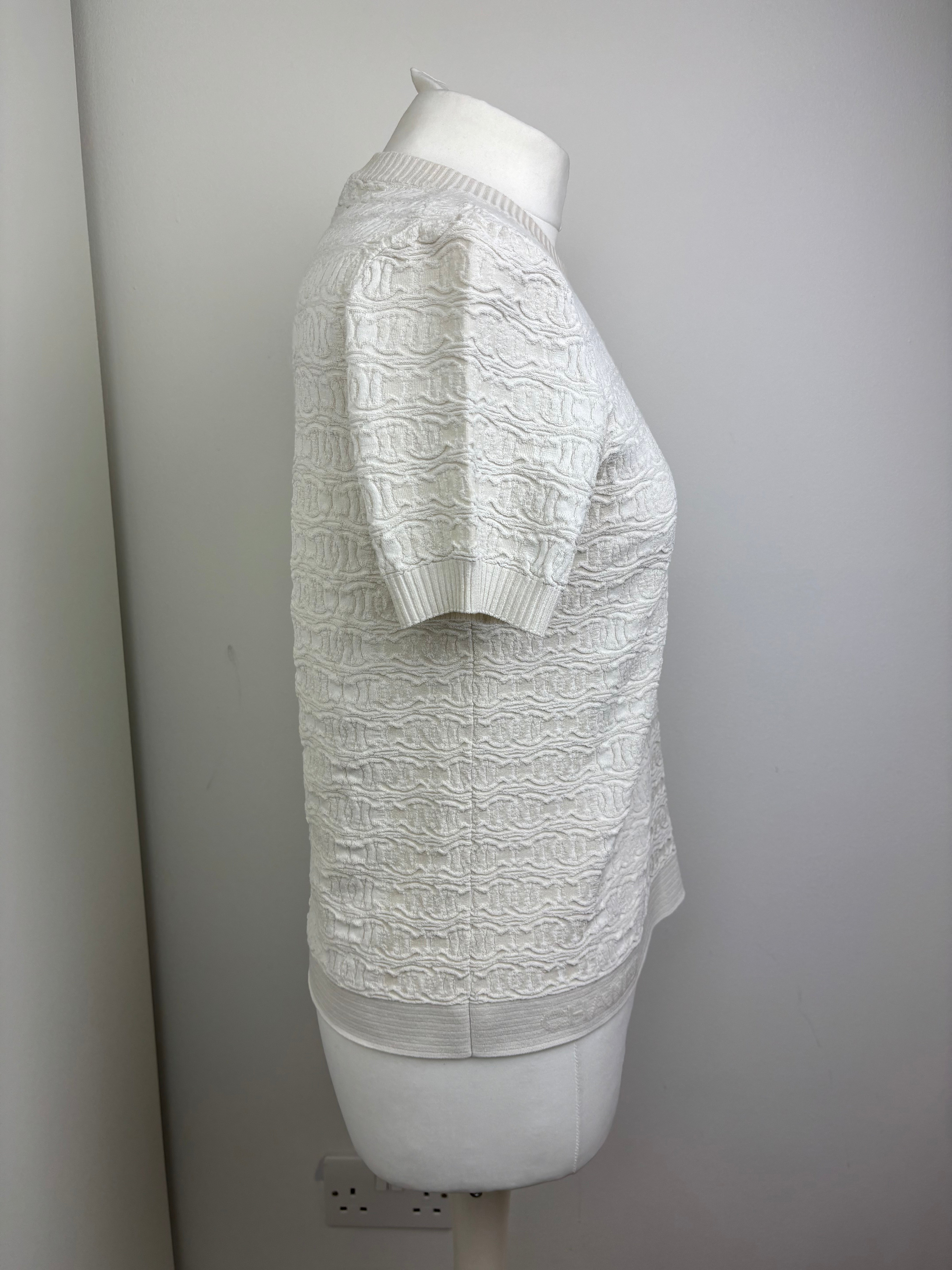 Chanel off white t-shirt - 10 UK