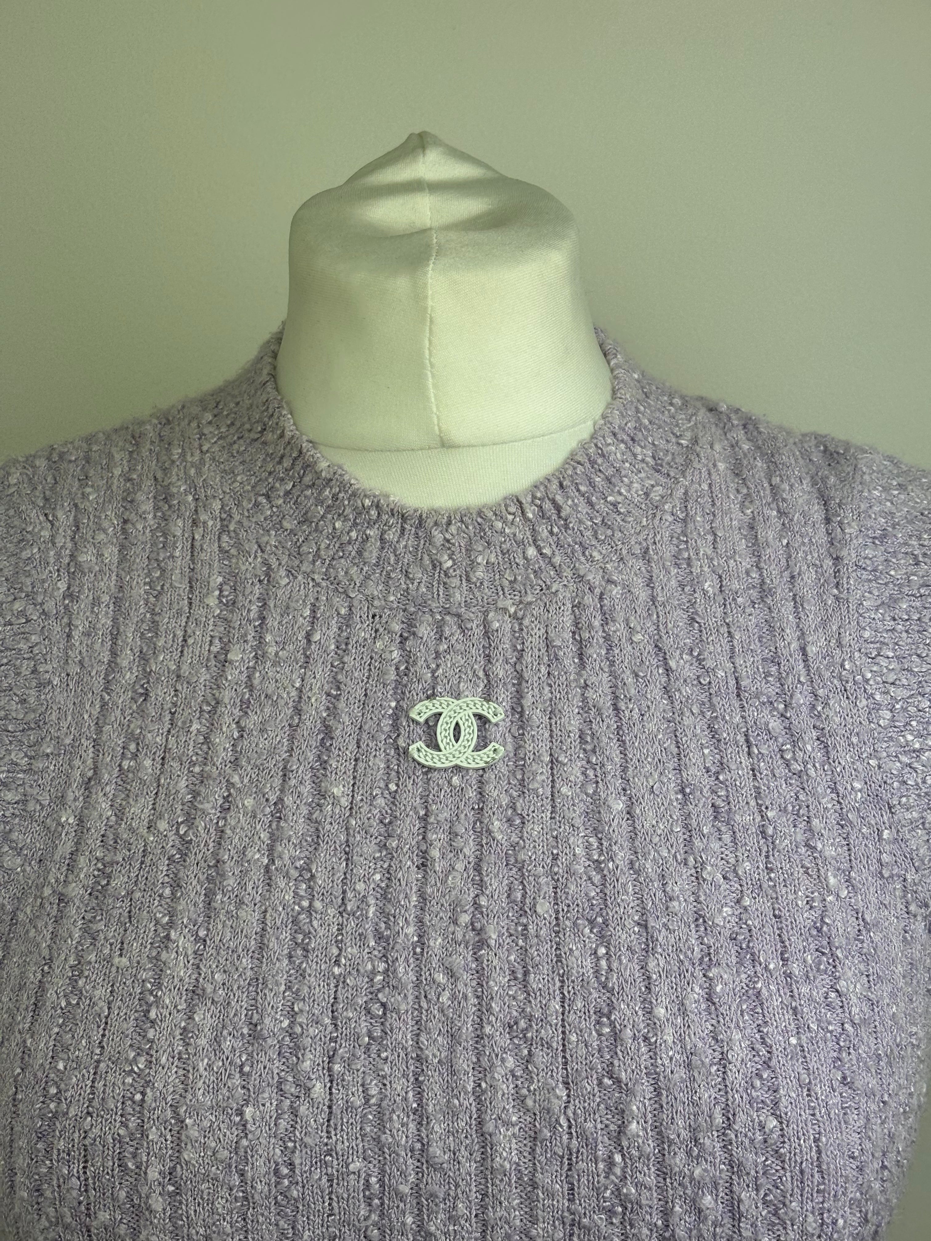 Chanel lavender top - 8 UK